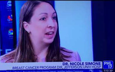 Dr NICOLE SIMONE BREAST CANCER on PHL 17 TV
