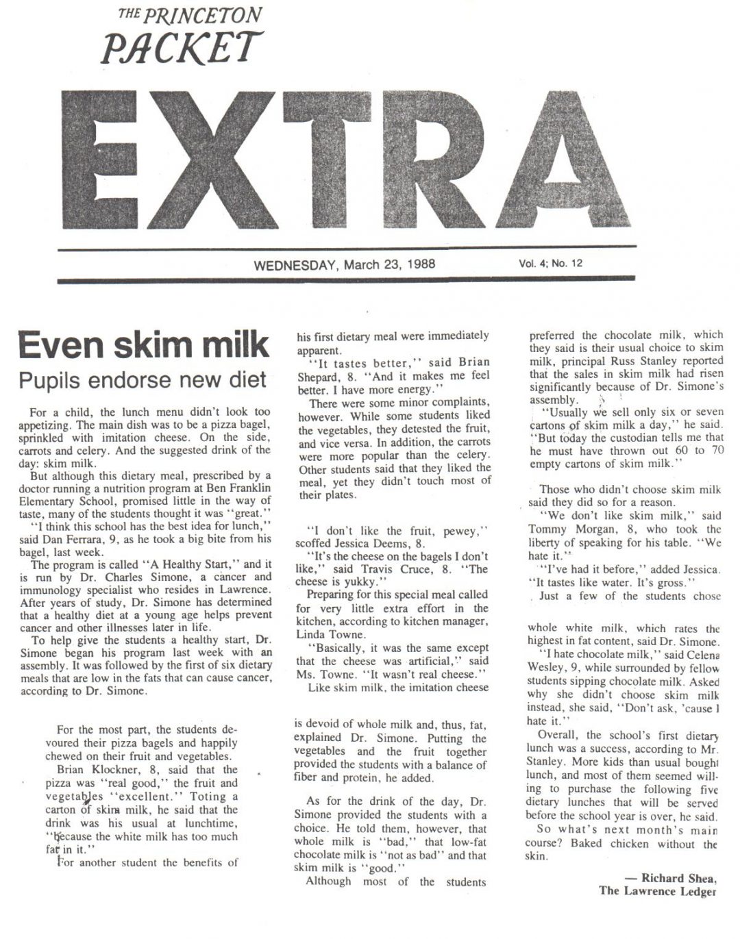 Healthy Start Princeton Packet Mar 23, 1988
