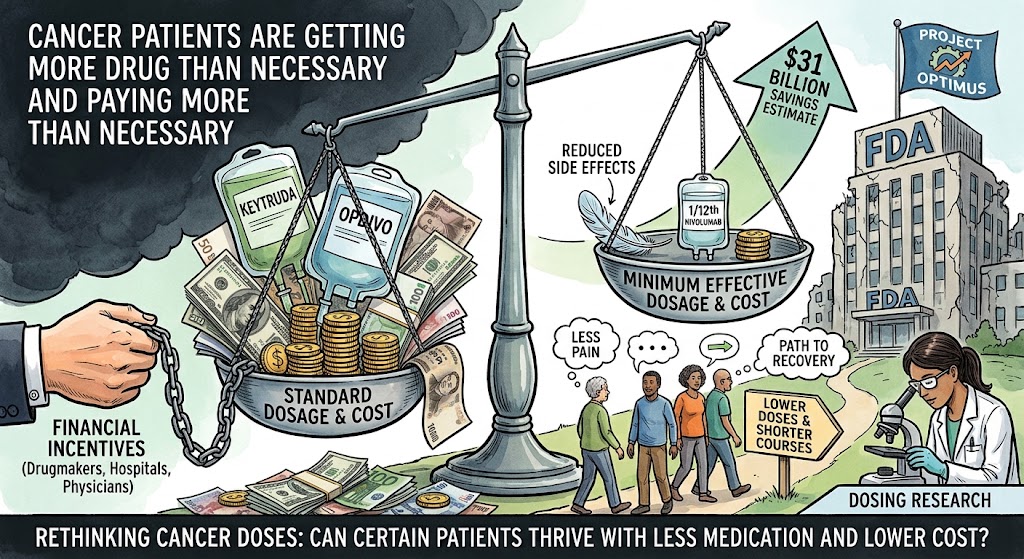 CANCER PATIENTS ARE GETTING MORE DRUG THAN NECESSARY AND PAYING MORE THAN NECESSARY